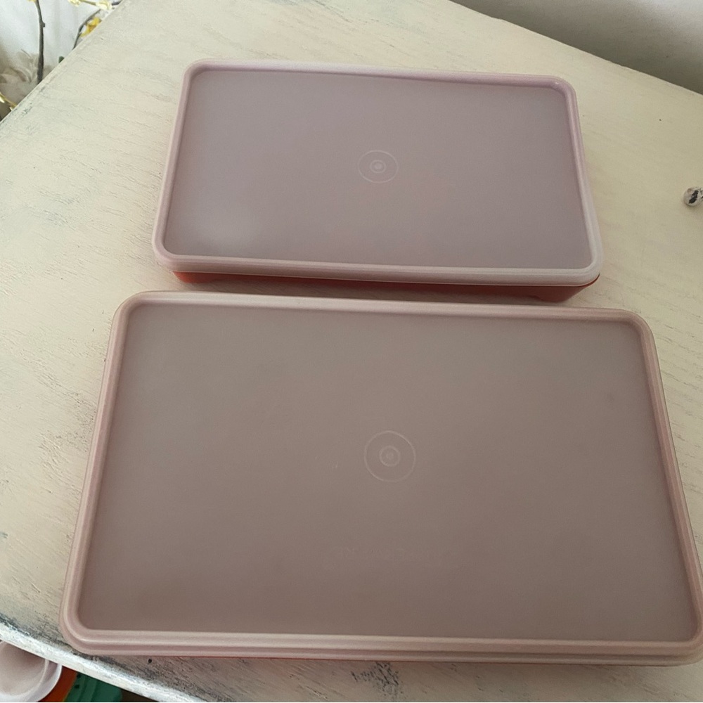 Tupperware Red and orange Storage Containers - Picture 3 of 4